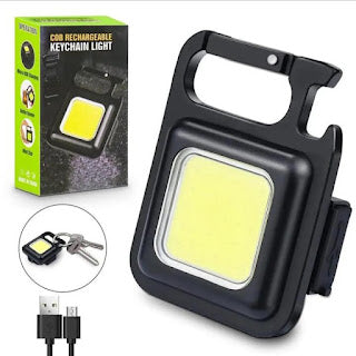 Mini COB Rechargeable LED Keychain Light / Flashlight