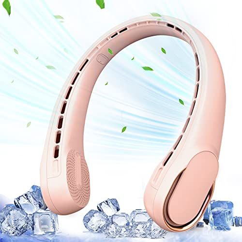 Mini Portable Neck Fan – Hands-Free Cooling, USB Rechargeable