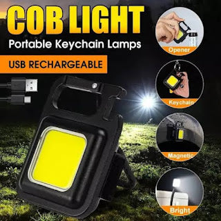 Mini COB Rechargeable LED Keychain Light / Flashlight