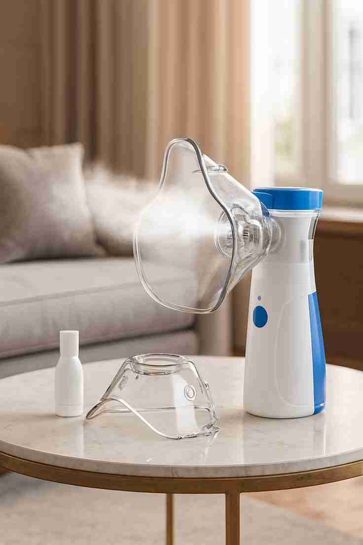 Portable Mesh Nebulizer Machine – Rechargeable & Compact