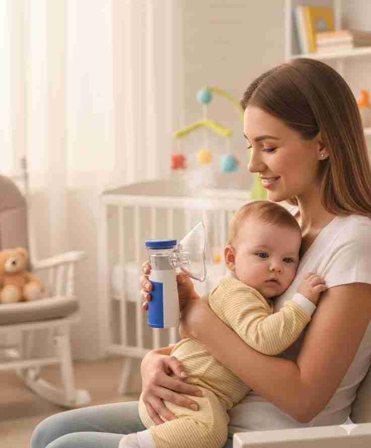 Portable Mesh Nebulizer Machine – Rechargeable & Compact