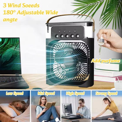 3-in-1 Portable Air Cooler Fan, Humidifier & Mist Maker