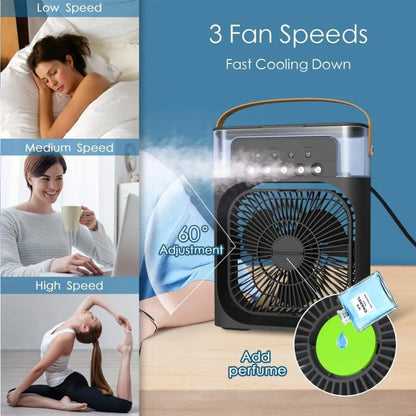 3-in-1 Portable Air Cooler Fan, Humidifier & Mist Maker