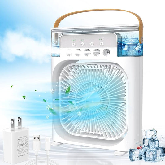 3-in-1 Air Cooler Fan, Humidifier & Mist Maker | USB Powered | Without Charging