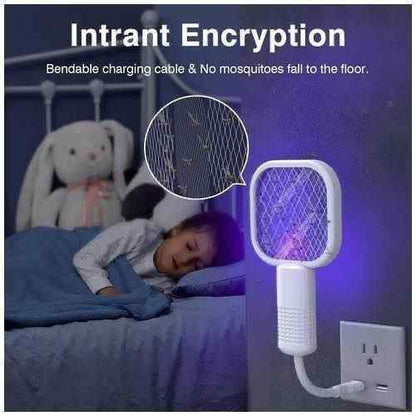 USB Portable Mini Mosquito Racket with UV Light