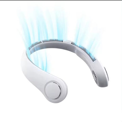 Mini Portable Neck Fan – Hands-Free Cooling, USB Rechargeable
