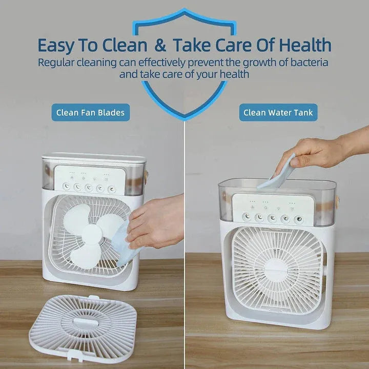 3-in-1 Air Cooler Fan, Humidifier & Mist Maker | USB Powered | Without Charging
